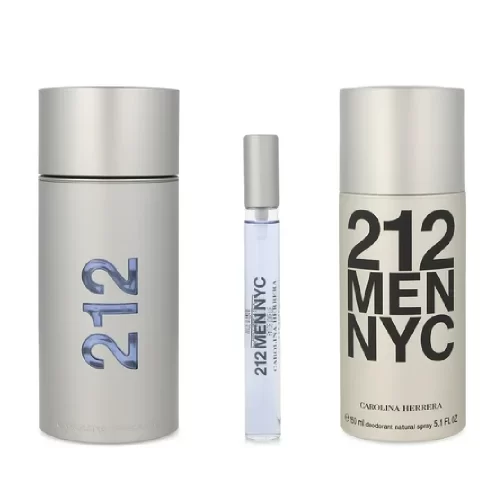 perfume set 212 carolina herrera hombre 100ml