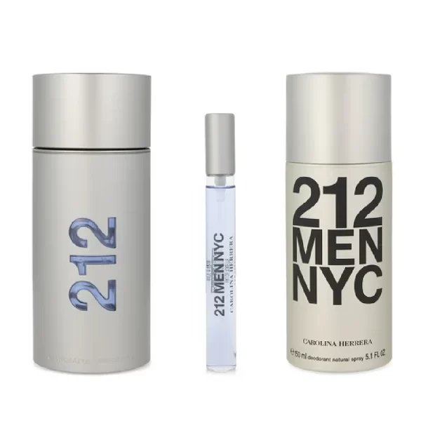 perfume set 212 carolina herrera hombre 100ml