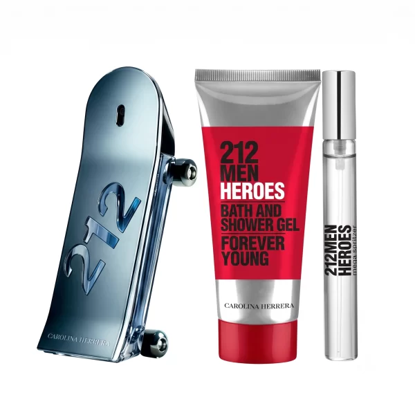 Estuche Set 212 Heroes Rojo de Carolina Herrera 90 ml